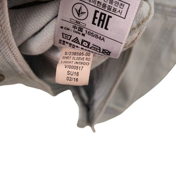 Gap 1969 Short Sleeve Light Indigo Jean Jacket in Size Small - Picture 12 of 16